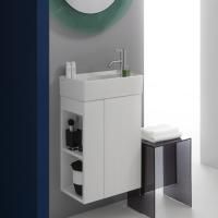 Laufen Kartell Раковина 460х280х120мм без перелива, с 1 отв. под смеситель, со скр сливом, с покр. LLC, цвет: белый