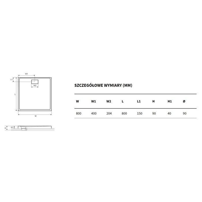 Поддон EXCELLENT Zero 80x80 (белый)