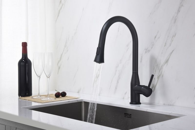 Смеситель для кухни Timo Saona 2336/03FL Черный, артикул 2336/03FL