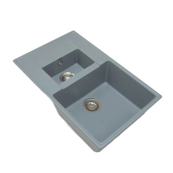 Кухонная мойка Grandex Aqua Topline 600112, серый