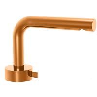 Fantini AF/21 Смеситель для раковины, 1 отв., без донного клапана, излив 155мм, цвет: Matt Copper PVD