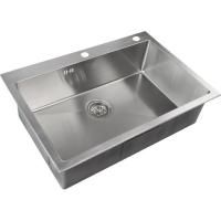 Кухонная мойка ZorG Rx RX-7551 Матовый хром