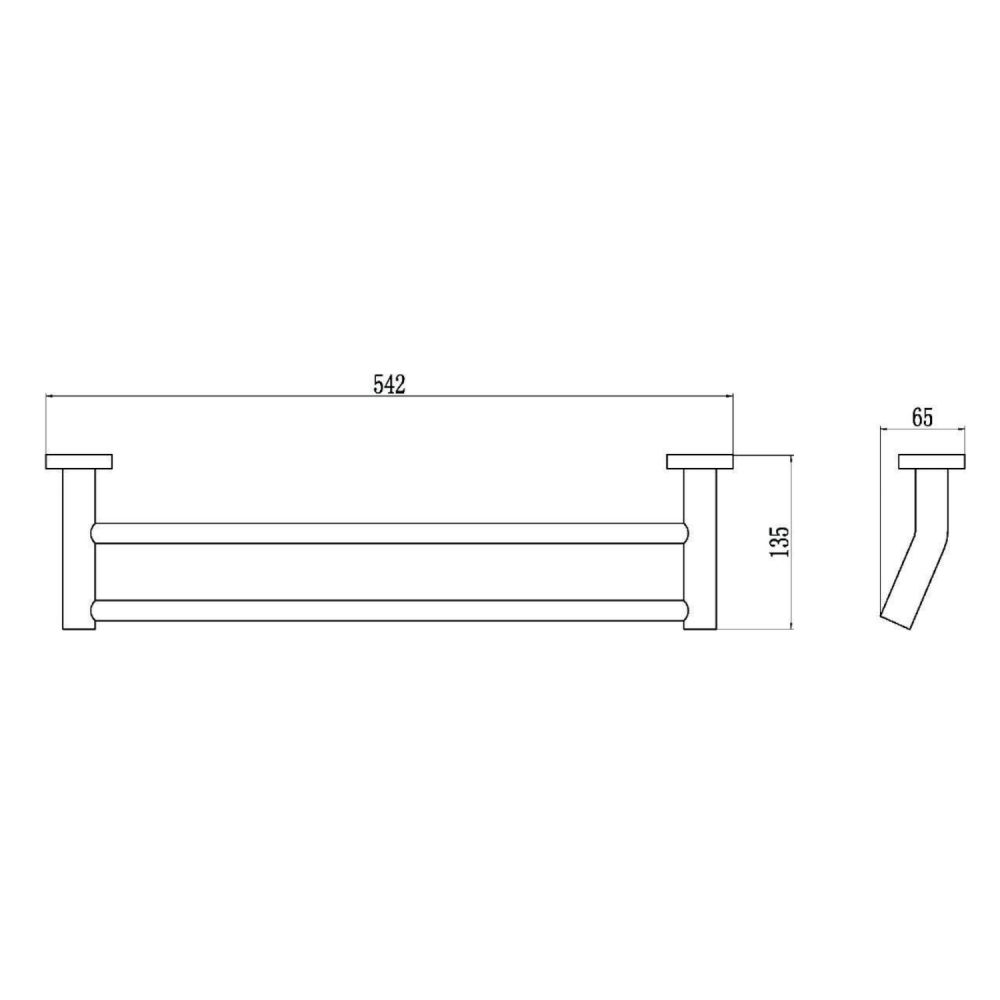 Полотенцедержатель Savol S-508748, хром
