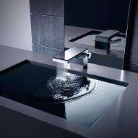 AX MyEdition Смеситель для раковины 70, на 1 отв., излив 200мм, со сливным гарнитуром (без панели), цвет: хром