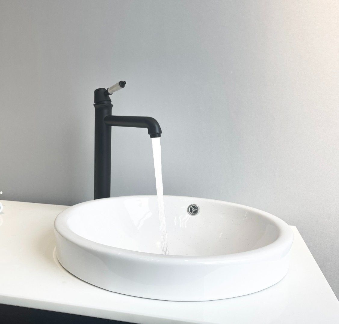 Смеситель Marbella Nero XL для раковины, черный, высокий BOCH MANN BM8730