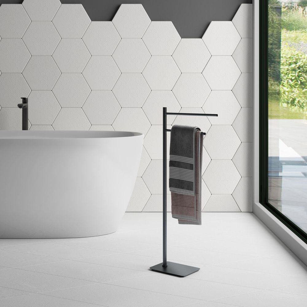 Gedy Artu, стойка: 2 полотенцедержателя, цвет черный матовый, артикул 1131(14)