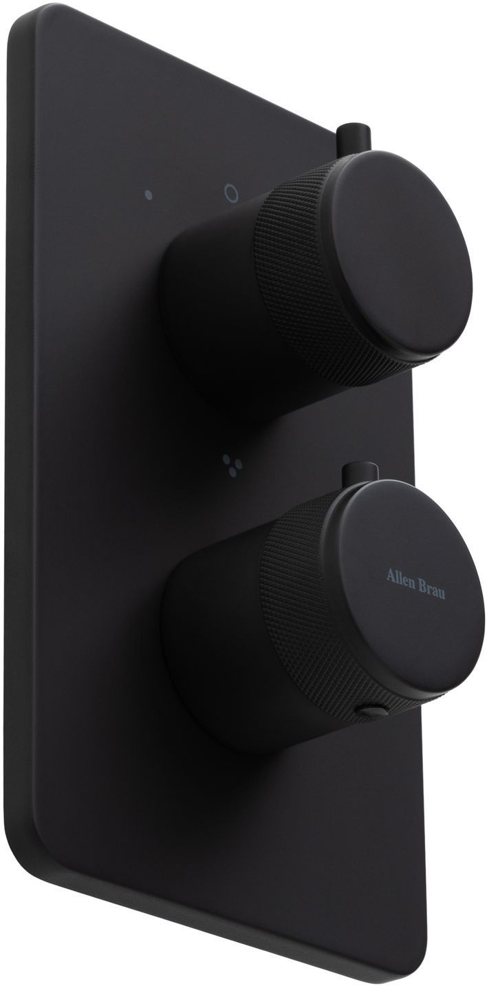 Смеситель для ванны Allen Brau Priority 5.31314-31 (с внутренней частью, 3 выхода) черный матовый, артикул 5.31314-31