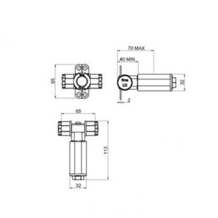 FIMA|Carlo Frattini Внутренняя часть гигиенического душа F2310/20/1N
