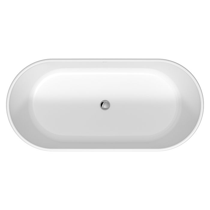 Duravit D-Neo Ванна из DuraSolid 1600х750хh600 мм , отдельностоящая, со сливом (без перелива), без поручня, цвет белый