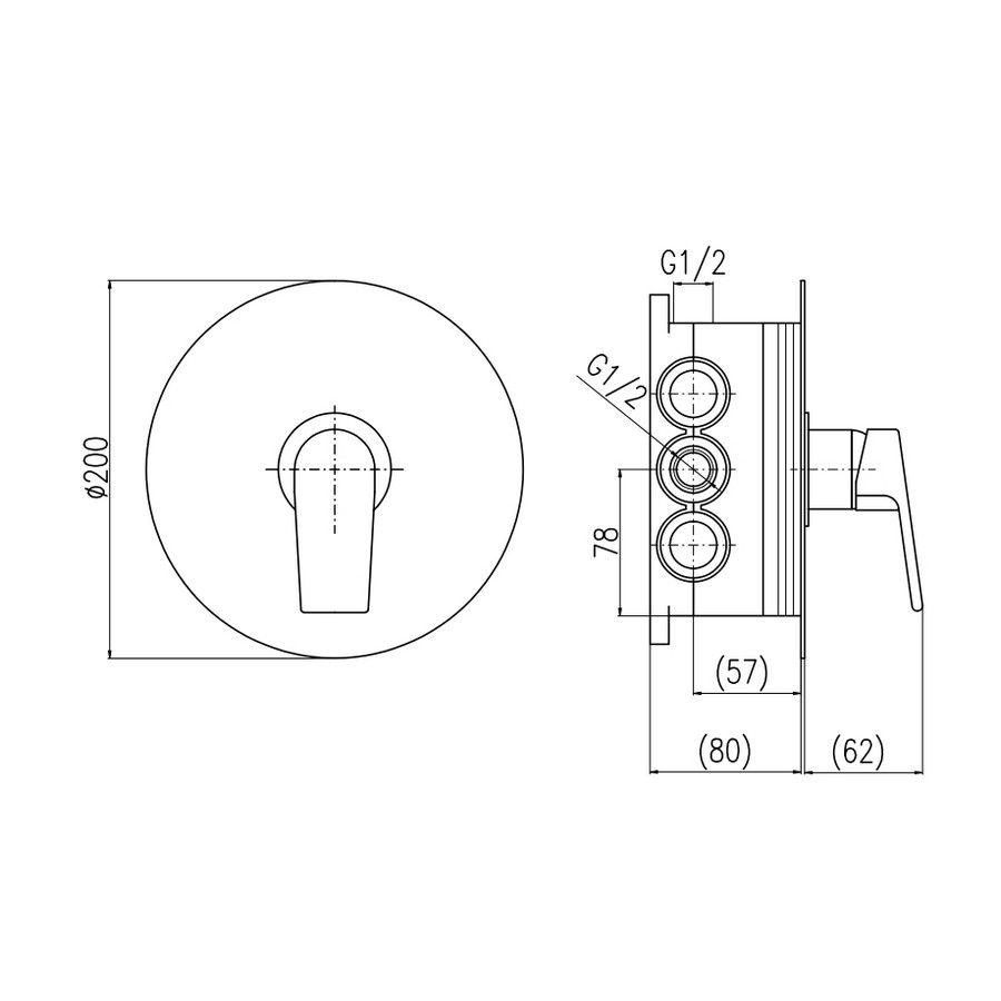 Смеситель для душа Rav Slezak Colorado CO283BOX