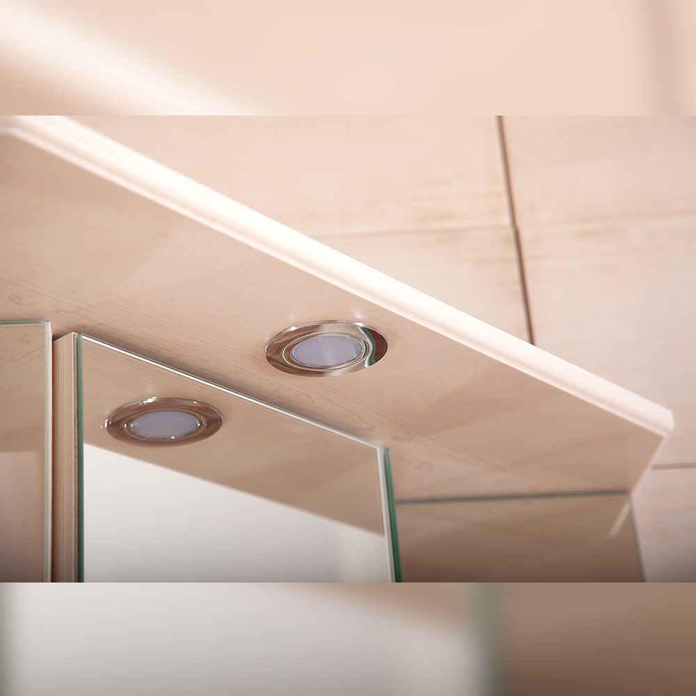 Зеркальный шкаф Бриклаер КАНТРИ с балюстрадой, бежевый дуб прованс, артикул 4627125413711