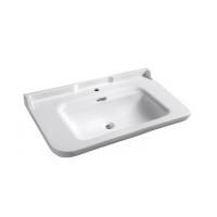 Kerasan Waldorf Раковина керамическая 100х55см, c 1 отверстием под смеситель, белая, цвет заглушки - хром