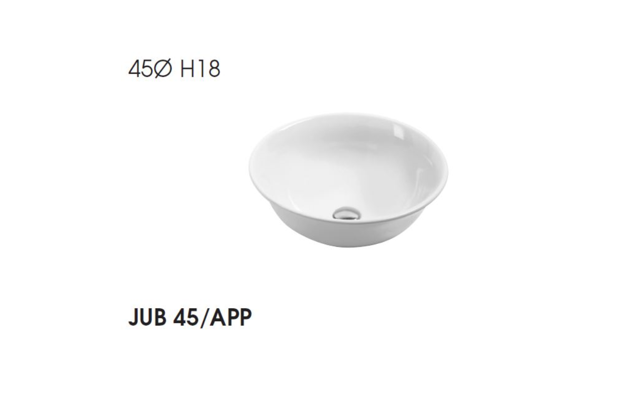 AZZURRA JUBILAEUM раковина накладная круглая диаметр 48*h18см без отв-й под смеситель, цвет белый AZZURRA JUBILAEUM раковина накладная круглая диаметр 48*h18см без отв-й под смеситель, цвет белый