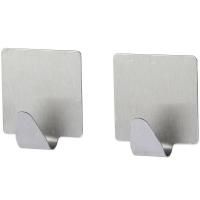 Крючки из нержавеющей стали на липкой ленте, 2 шт, в уп, арт, H24 Крючки из нержавеющей стали на липкой ленте, 2 шт, в уп, арт, H24