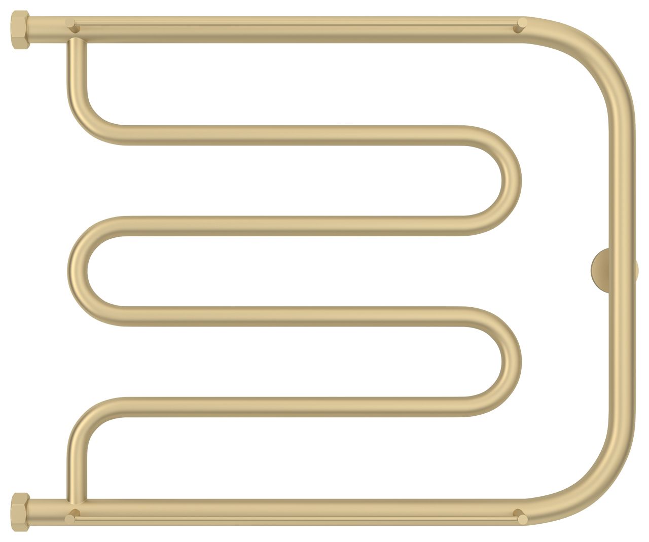 Полотенцесушитель водяной "Лира+" 2П 500х650 Н. Г. 1" (Матовая шампань)