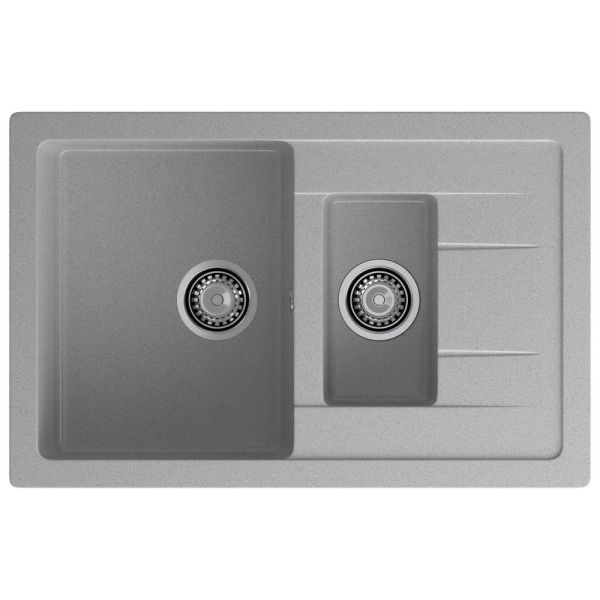 Кухонная мойка GranFest QUADRO 775KL, серый