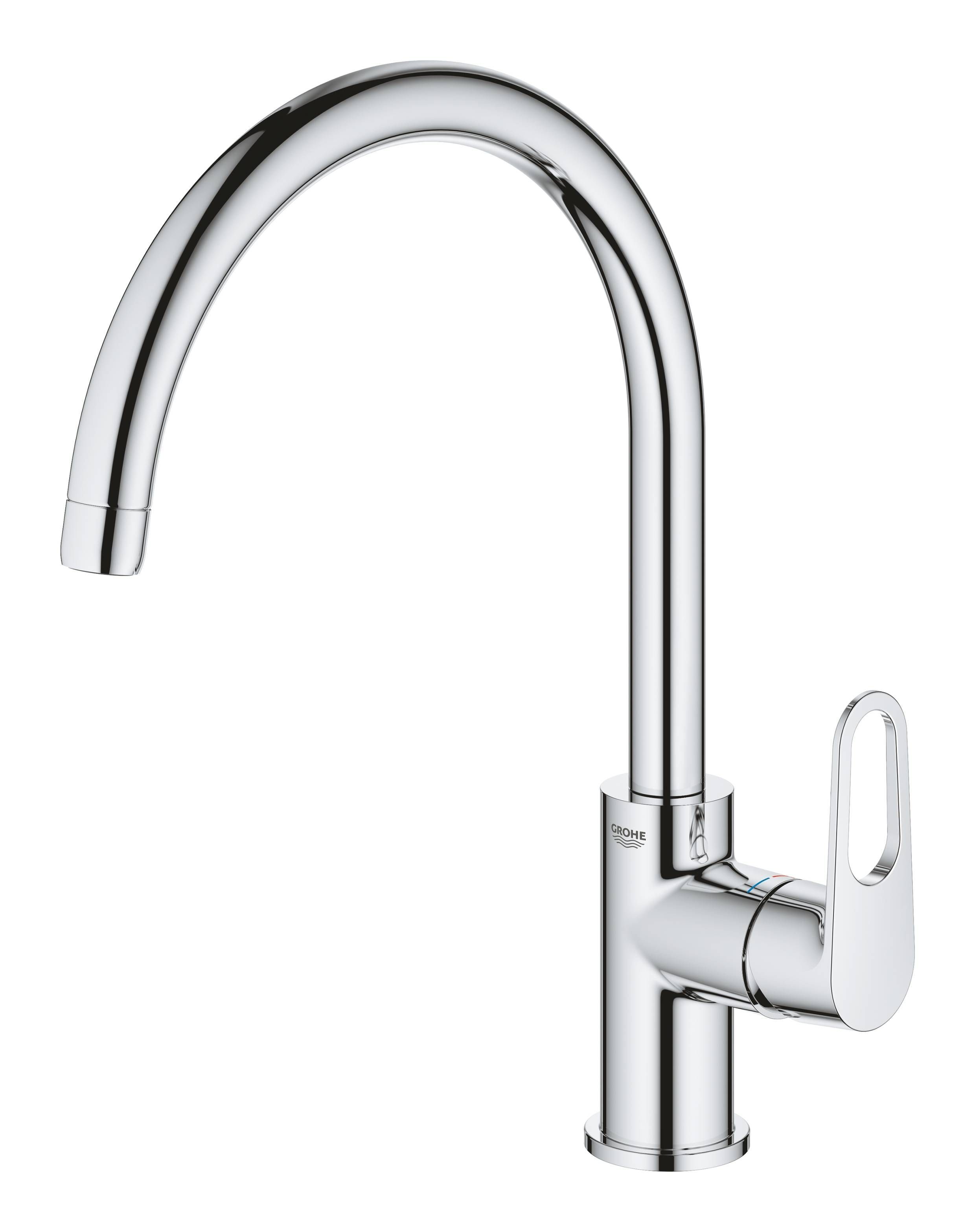 Смеситель для кухни GROHE BauFlow с высоким C-образным изливом, хром (31230001) Смеситель для кухни GROHE BauFlow с высоким C-образным изливом, хром (31230001)
