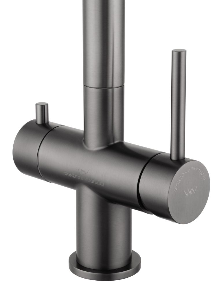 Смеситель для кухни c подключением фильтра WONZON & WOGHAND, Темный графит (WW-3211-BGG)
