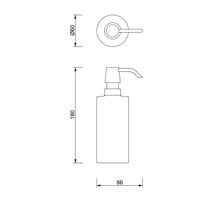 Decor Walther DW 480 Дозатор для мыла, настольный, фарфор, цвет: белый / золотой ЗАКАЗ ПО ЗАПРОСУ, артикул 0820452