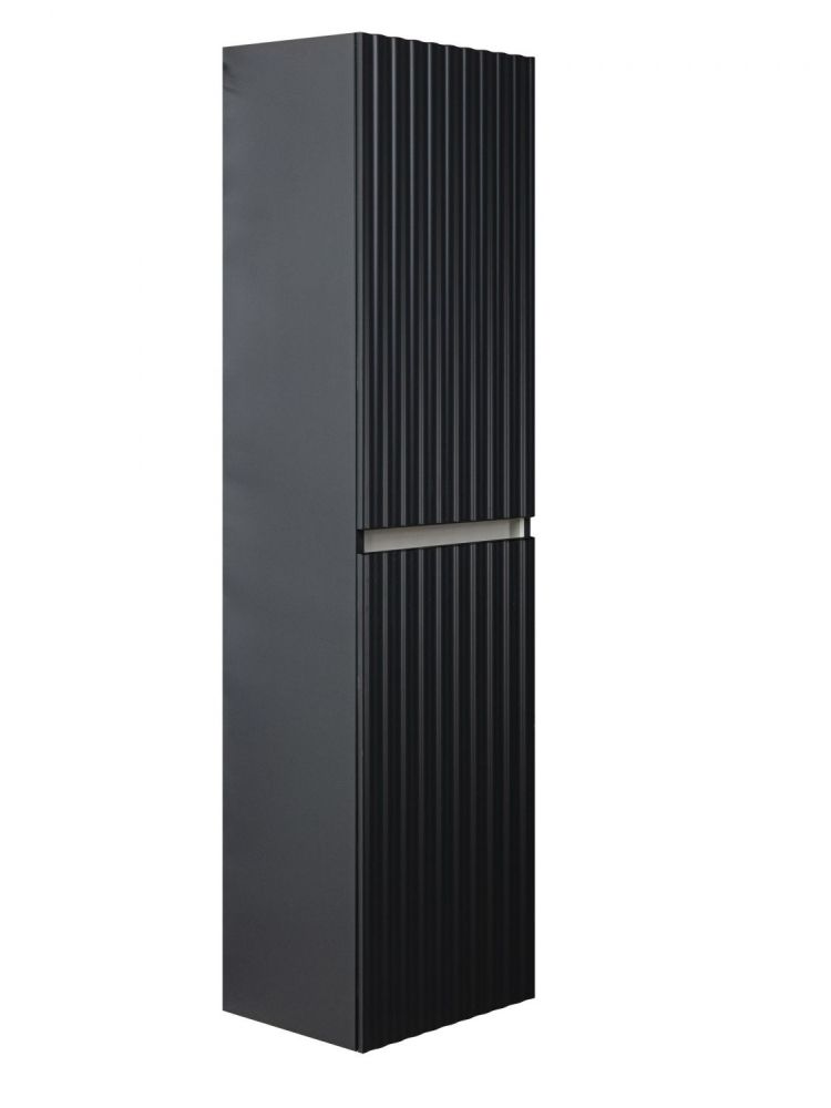 ELEGANT Пенал настенный, подвесной, Чёрный матовый AM-ELEGANT-1500-2А-SO-NM-LED, артикул AM-ELEGANT-1500-2А-SO-NM-LED