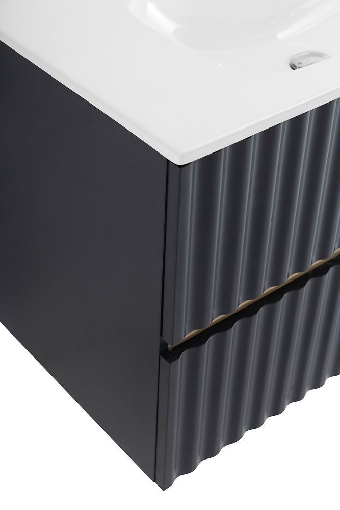 ELEGANT База под раковину подвесная с двумя выкатными ящиками, с LED подсветкой ручек. Серый матовый, 870x469x550 AM-ELEGANT-900-2C-SO-GM-LED, артикул AM-ELEGANT-900-2C-SO-GM-LED