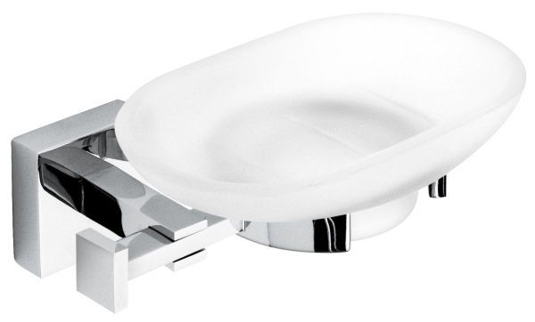 Мыльница QU001, цвет хром