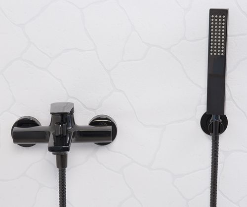 Смеситель для ванны WasserKRAFT Glan 6601 Черный глянцевый