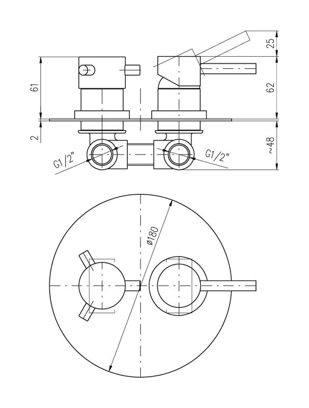 Смеситель для душа Rav Slezak Seina SE986KZ