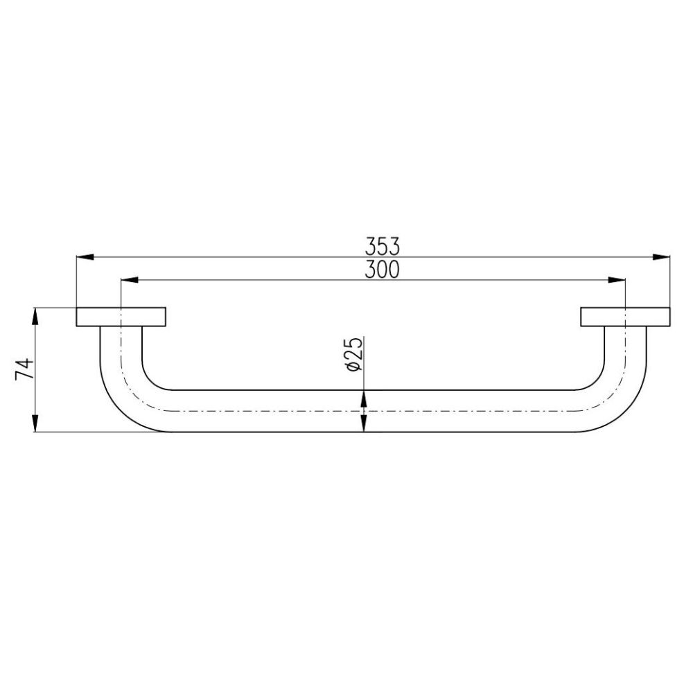 Поручень для ванной Rav Slezak COLORADO COA0705, хром