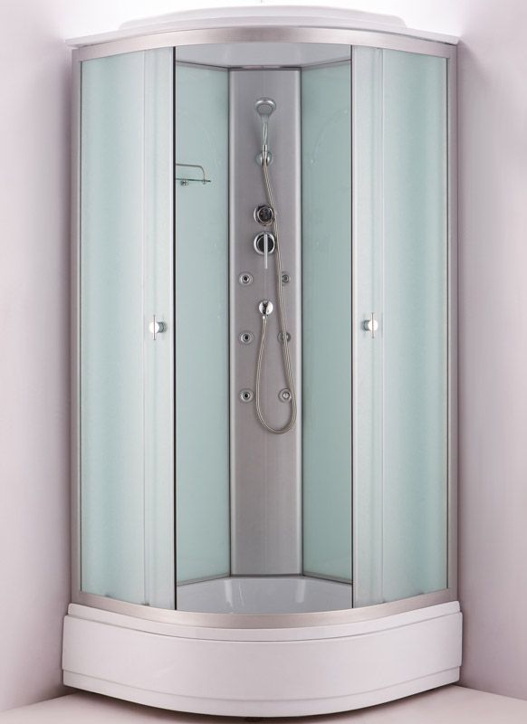 Душевая кабина Niagara NG-3301G 90x90 стекло матовое задние стенки Белые Душевая кабина Niagara NG-3301G 90x90 стекло матовое задние стенки Белые