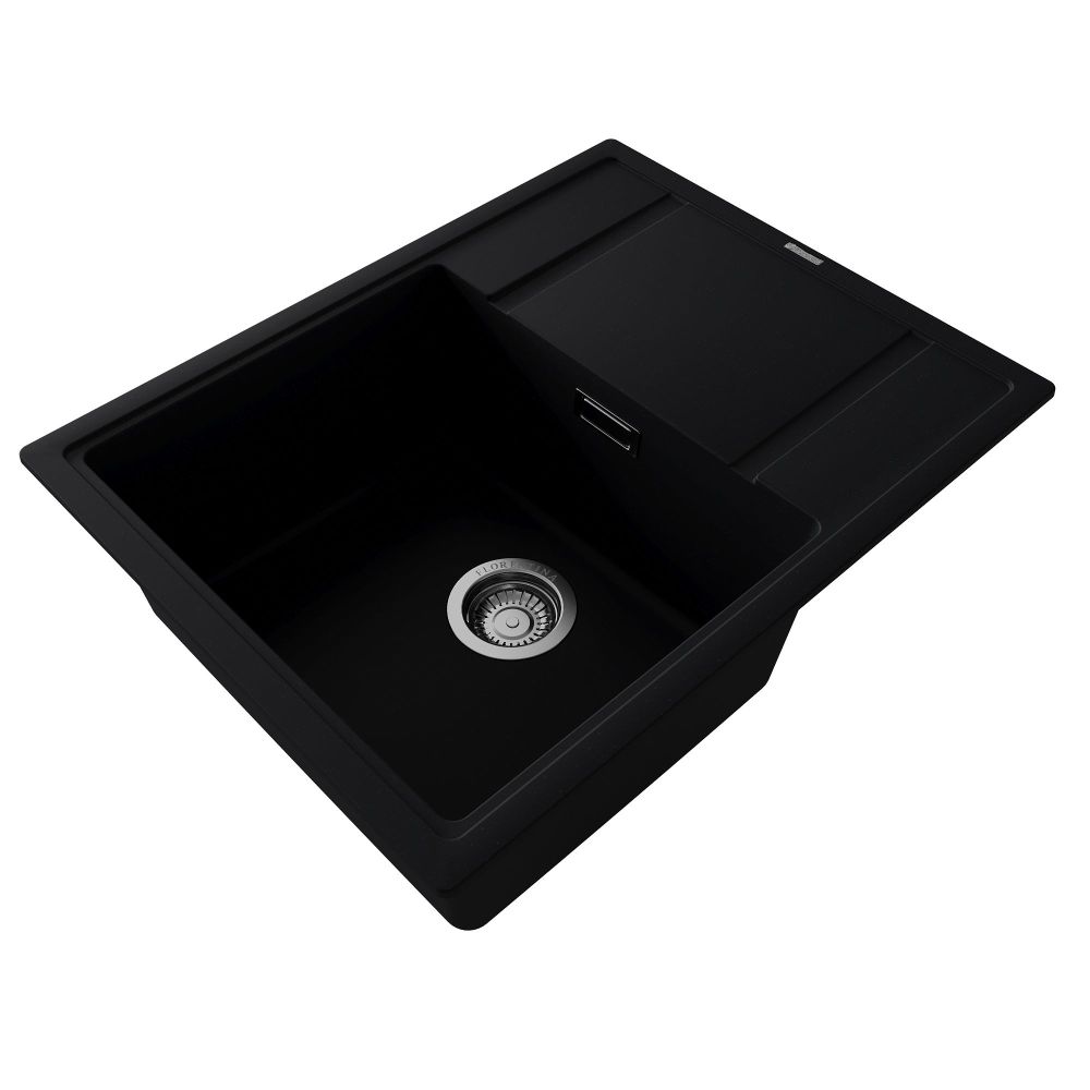 Кухонная мойка Florentina ЭСТЕЛЬ 20.520.C0650.102, черный, артикул 20.520.C0650.102