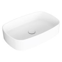 SIMAS FORIU Раковина прямоугольная накладная 60x40x13 см, без отв под смеситель,цвет белый SIMAS FORIU Раковина прямоугольная накладная 60x40x13 см, без отв под смеситель,цвет белый