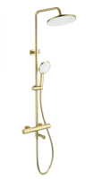 Душевая система с термостатом WONZON & WOGHAND, Брашированное золото (WW-B3069-BG)