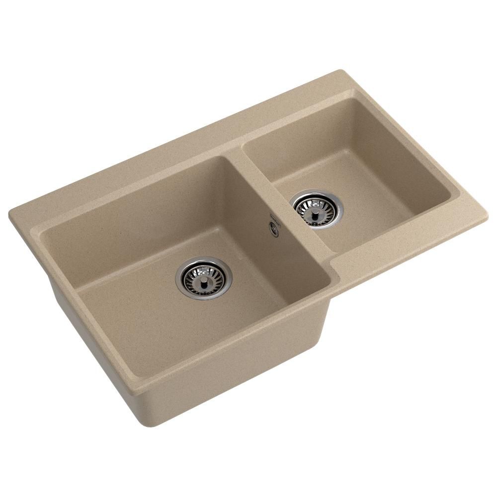 Кухонная мойка GranFest LEVEL 780K, песочный, артикул LV-780K песочный