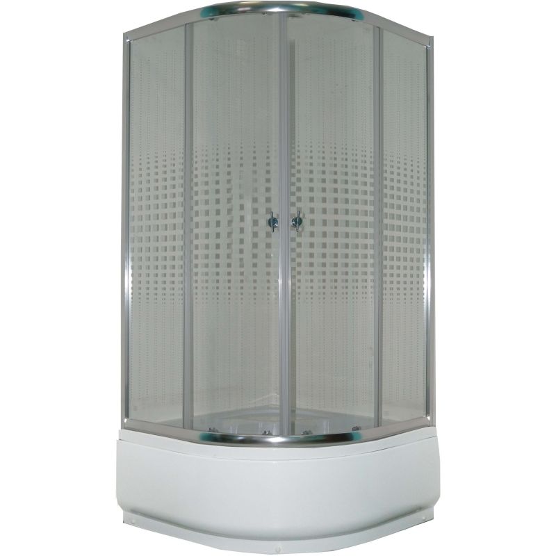 Душевой уголок Parly Z901 90х195 профиль Полированный алюминиевый стекло прозрачное