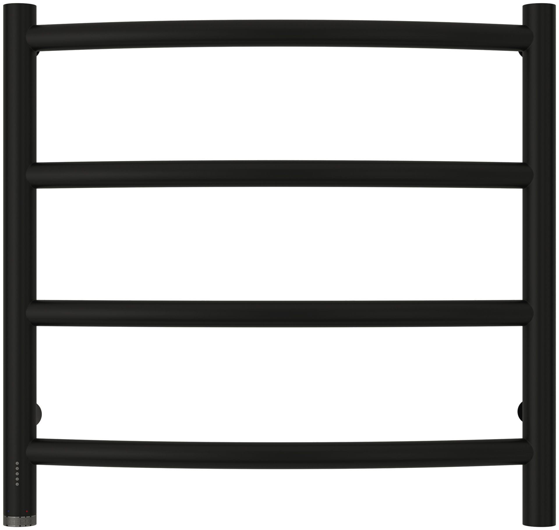 Полотенцесушитель, Сунержа, Галант 4.0, электрический, ширина, мм-532, высота, мм-500, подключение-слева, нагревательный элемент-греющий кабель, мощность, Вт-72, материал-нержавеющая сталь, цвет- черный матовый