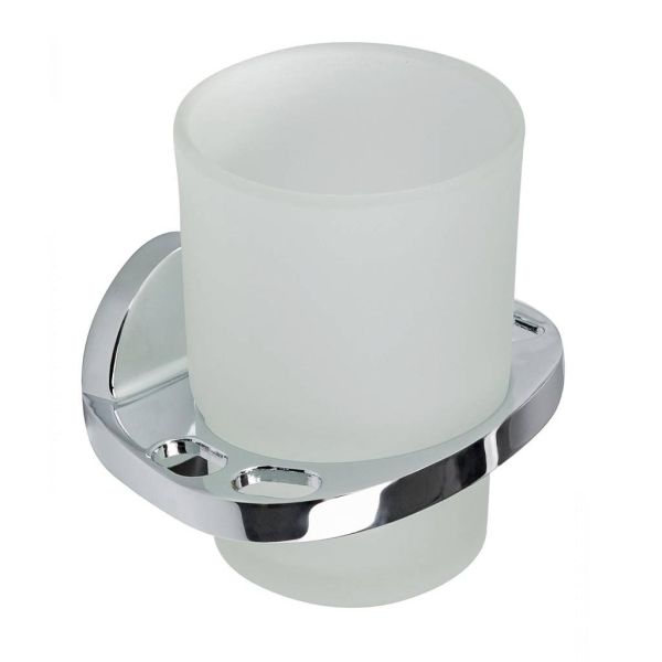 Держатель для стакана и зубных щеток Savol S-007050, хром