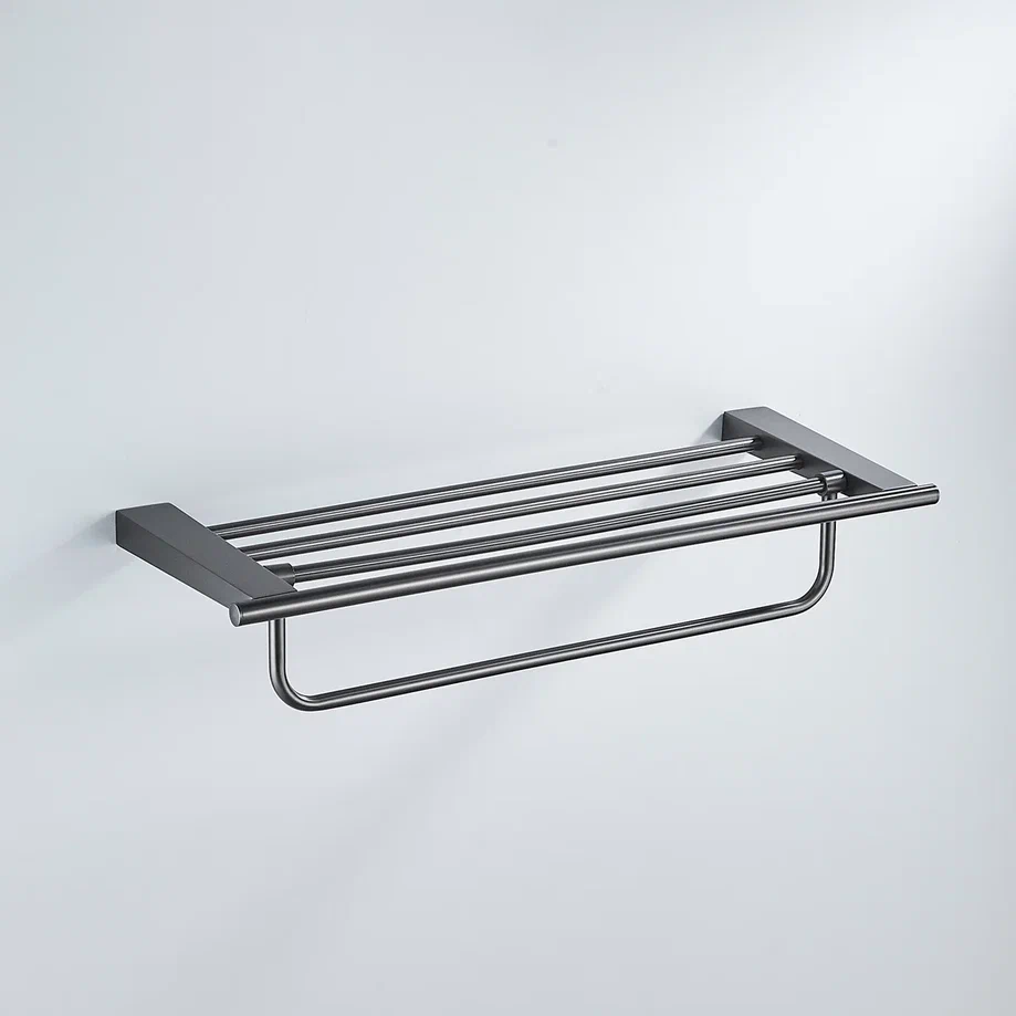 Полка для полотенец Shevanik SG5708T, оружейная сталь