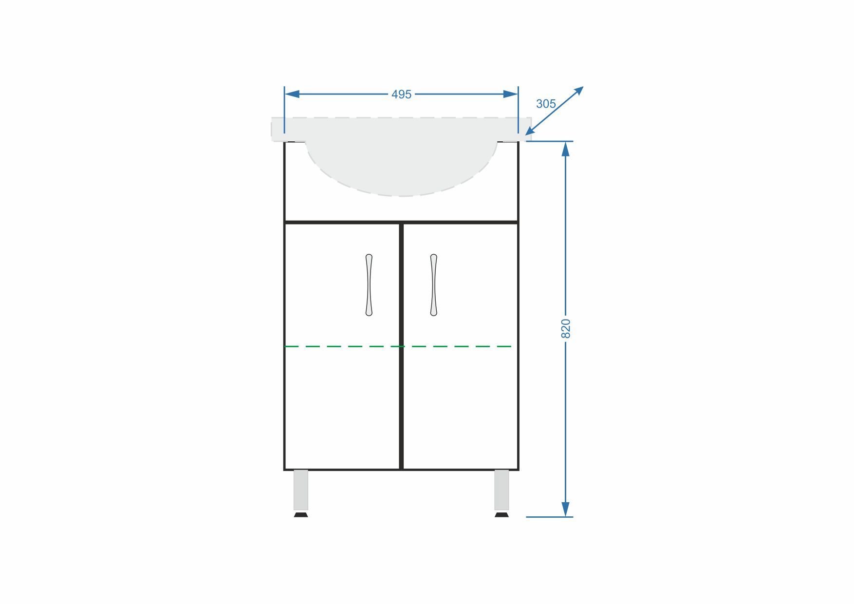 Тумба "Концепт 55 ЭКО", Уют 55