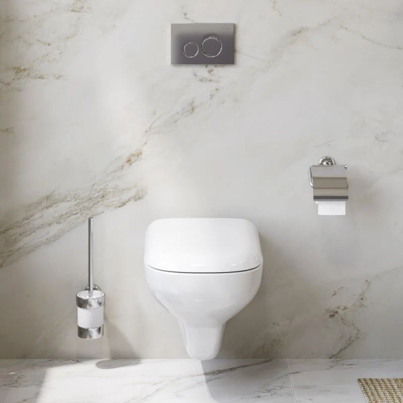 Комплект унитаза с инсталляцией AM.PM Like CK80EF с сиденьем Микролифт с клавишей смыва Хром и аксессуарами для ванной комнаты Комплект унитаза с инсталляцией AM.PM Like CK80EF с сиденьем Микролифт с клавишей смыва Хром и аксессуарами для ванной комнаты