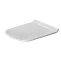 Сиденье для унитаза, Duravit, Durastyle, с крышкой, ширина, мм-370, глубина, мм-415, высота, мм-15, тип шарниров-без SoftClose, материал шарниров-нержавеющая сталь, цвет шарниров-хром, цвет-белый