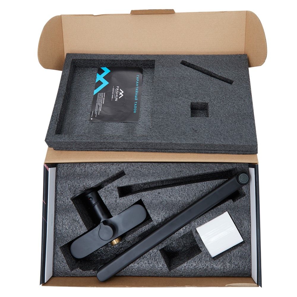 Смеситель для ванны FASHUN A2285-7, чёрный