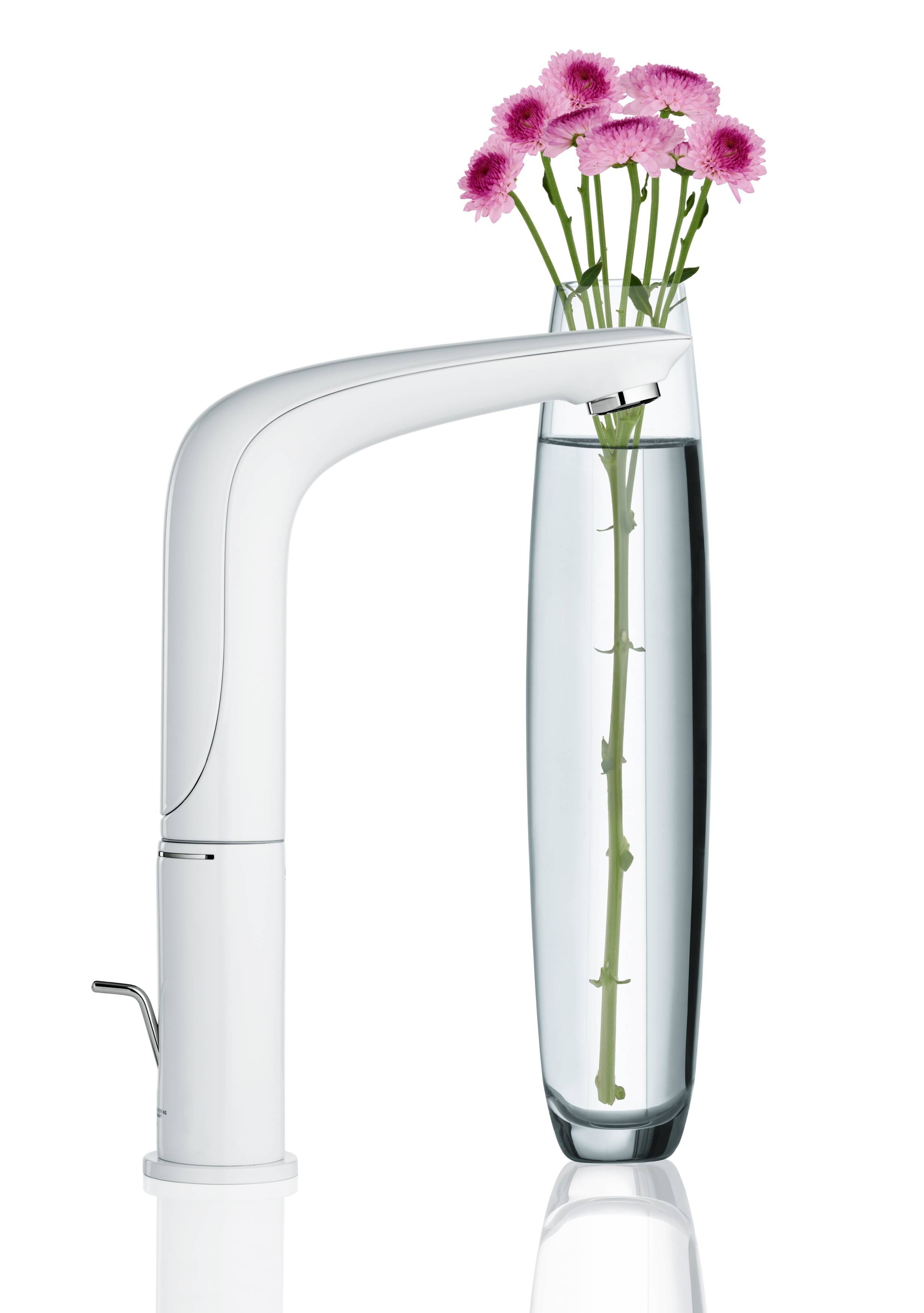 Смеситель для раковины GROHE Eurostyle new с донным клапаном и высоким изливом, белая луна (23569LS3) Смеситель для раковины GROHE Eurostyle new с донным клапаном и высоким изливом, белая луна (23569LS3)