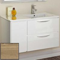 Тумба с раковиной SanVit Мэри-1 90 R kmery901 с фактурой под дерево подвесная Карпатская ель