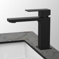 смесители для раковины Vincea Смеситель для раковины Cube VBF-1C01MB однорычажный, черный,