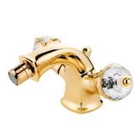 KORONA Смеситель для биде, ручки Crystal, золото