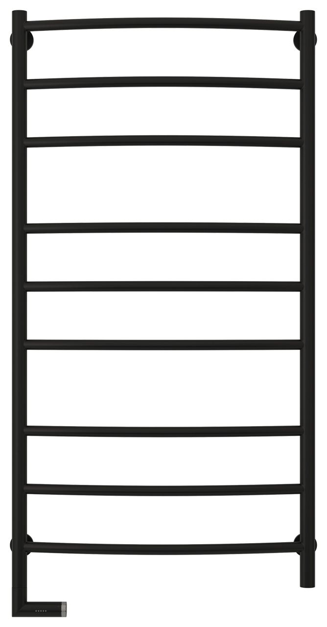 Полотенцесушитель электрический "ГАЛАНТ 2.0" 1200х600 / МЭМ левый (Матовый Чёрный)