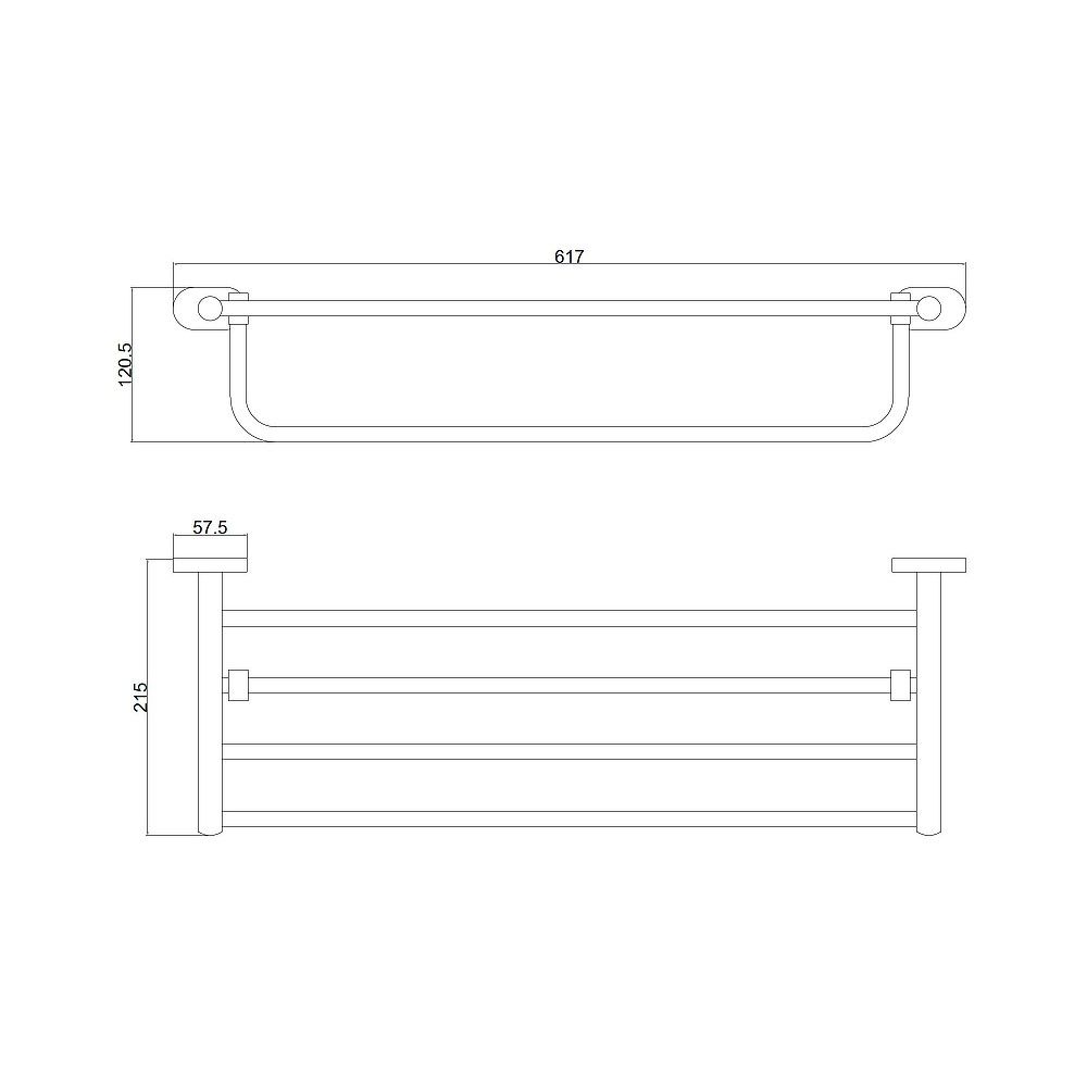 Полка для полотенец BELZ B90124, черный