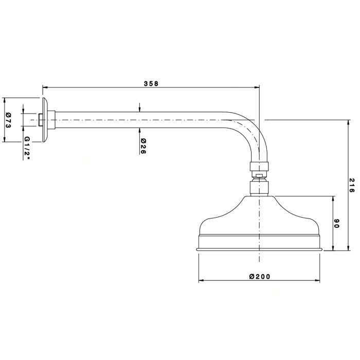 Nicolazzi Doccia Верхний душ, Ø 30см, цвет: