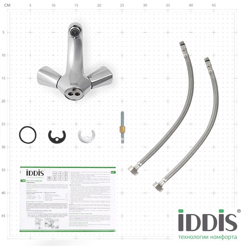Смеситель для раковины Iddis Bounce BOUSB00i01 Хром
